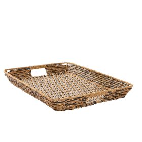 & Gardens Beige and Black Resin Rattan Rectangular Serving Tray
Search on Amazon