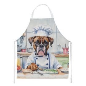 Boxer The Chef Apron Cooking Kitchen Server Baking Crafts Gardening for Adult Women Men, Unisex, Large, Multicolor