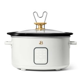 4Qt Slow Cooker with Touch-Activated Display, White Icing by Drew Barrymore