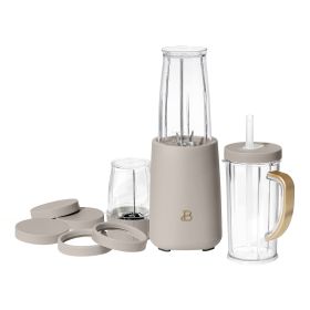 Personal Blender Set with 12 Pieces, 240 W (Color: Porcini Taupe)